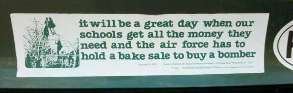 Bumper Sticker Bake Sale