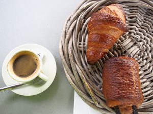 No campsite would be without croissants for breakfast, although sometimes you have to order the night before. 