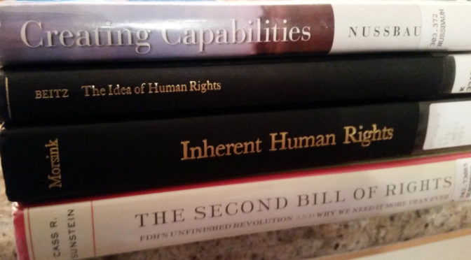 Human Rights Reading: Nussbaum, Sunstein, Morsink, Beitz